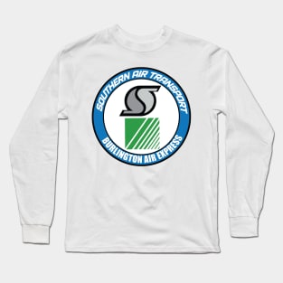 The PARANOIA CIA Airlines Collection: Southern Air Transport: Burlington Air Express Long Sleeve T-Shirt